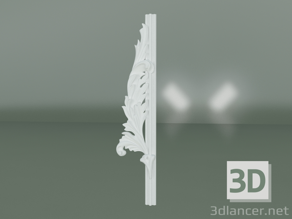 modello 3D Elemento decorativo in stucco ED103 - anteprima