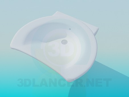 modelo 3D Fregadero en forma de la luna - escuchar modelo 3D Fregadero en forma de la luna - escuchar