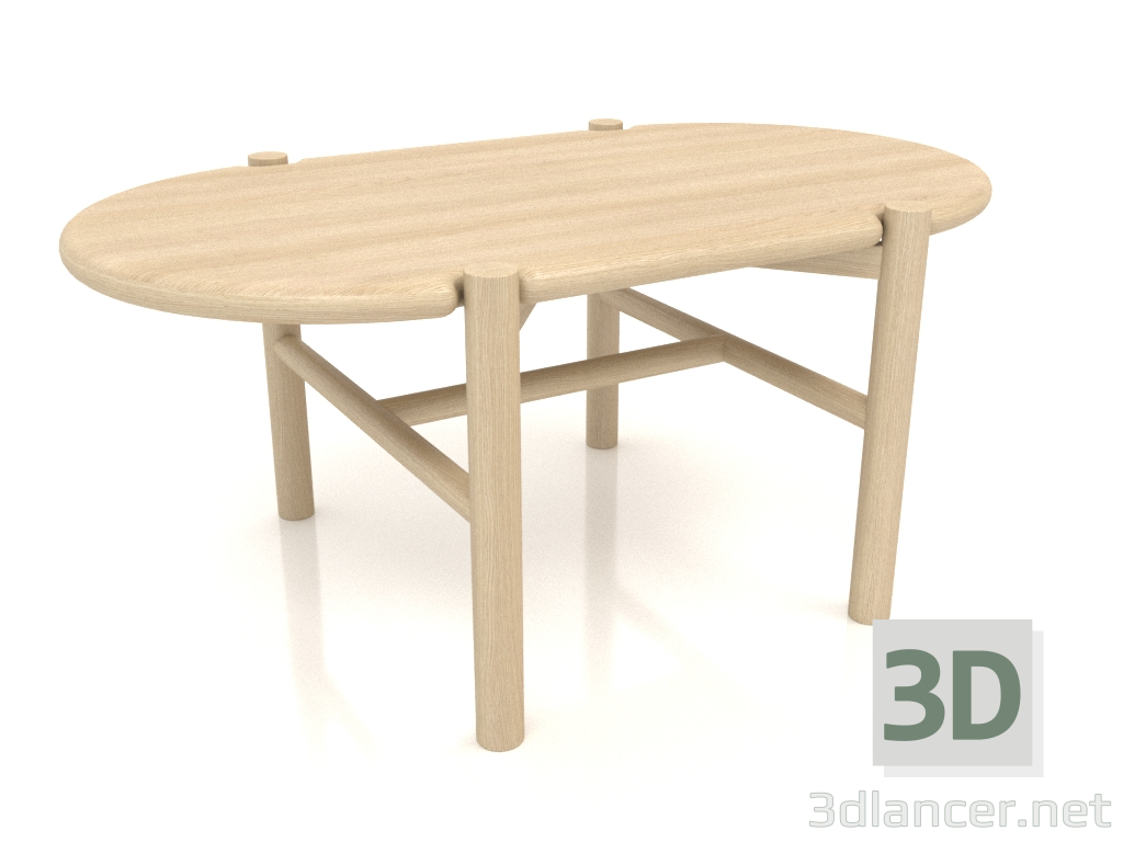 modello 3D Tavolino JT 07 (900x530x400, legno bianco) - anteprima