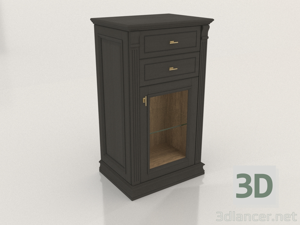 3d model Chest of drawers small (Gothic) - preview