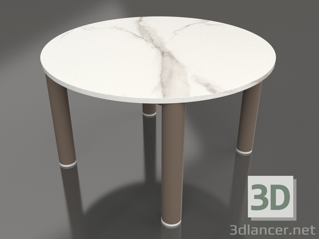 modello 3D Tavolino D 60 (Bronzo, DEKTON Aura) - anteprima