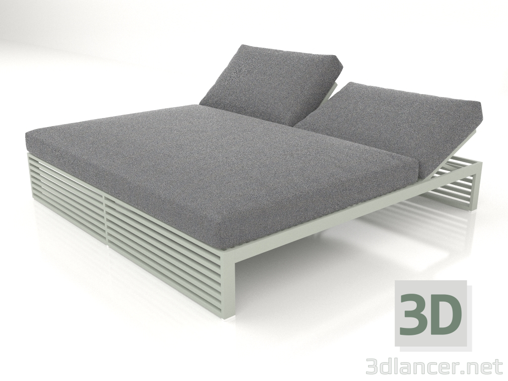 modèle 3D Lit de repos 200 (Gris ciment) - preview