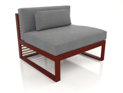 Modular sofa, section 3 (Wine red)