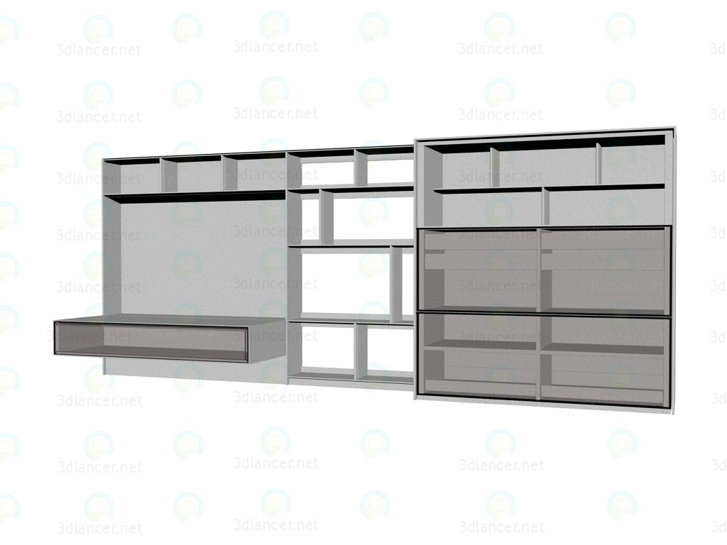 3d model Sistema de mobiliario (rack) FC0922 - vista previa