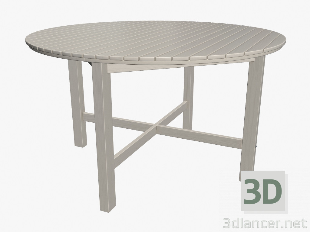 3d table round Round (light) ID 16411 manufacturer dining model table IKEA 3d