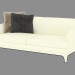 3d model Double leather sofa (light) Oscar (208х98х83) - preview
