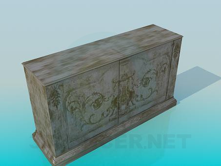 modelo 3D Armario de madera - escuchar modelo 3D Armario de madera - escuchar