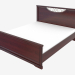 3d модель Двуспальная кровать (1570х1106х2097) – превью