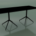 3d model Rectangular table with double base 5739 (H 72.5 - 79x179 cm, Black, V39) - preview