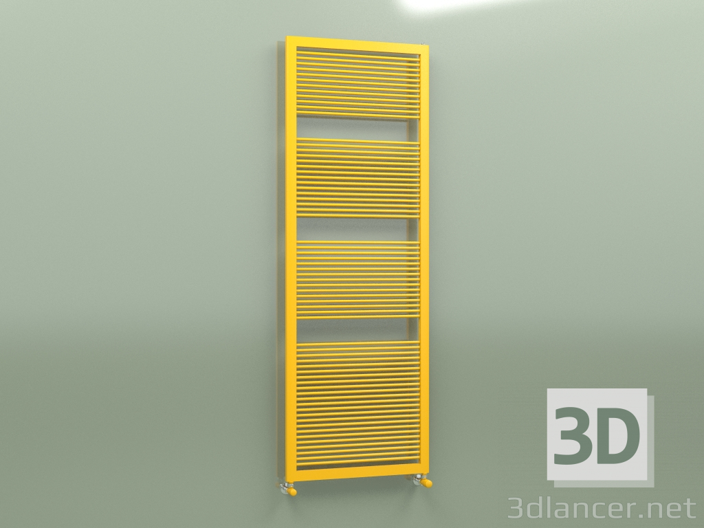 modello 3D Scaldasalviette LIKE (1806x632, Melon yellow - RAL 1028) - anteprima