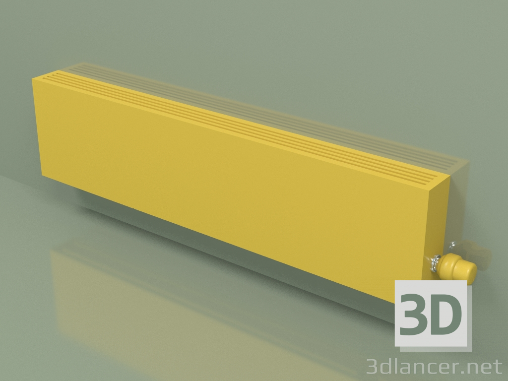 modello 3D Convettore - Aura Slim Basic (240x1000x80, RAL 1012) - anteprima
