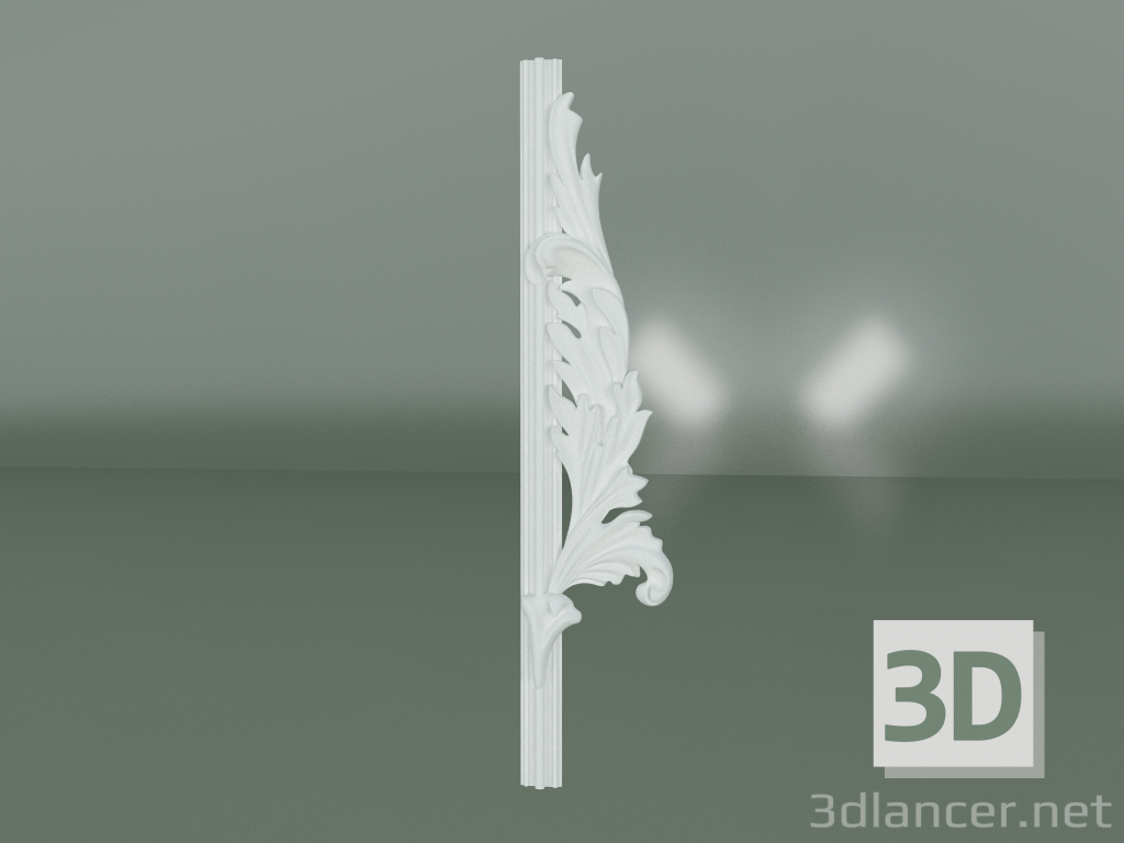 modello 3D Elemento decorativo in stucco ED103-1 - anteprima