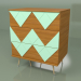 3d model Chest of drawers Lady Woo with a colored pattern (sea wave) - preview