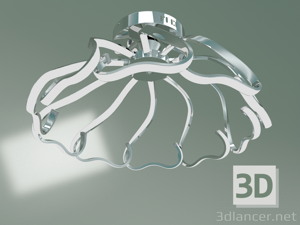 3D modeli Tavan lambası 90095-10 (krom) - önizleme