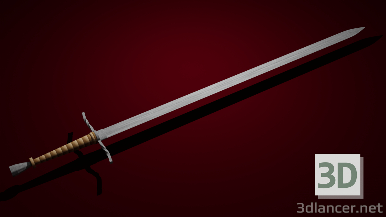 3d Witcher sword model buy - render