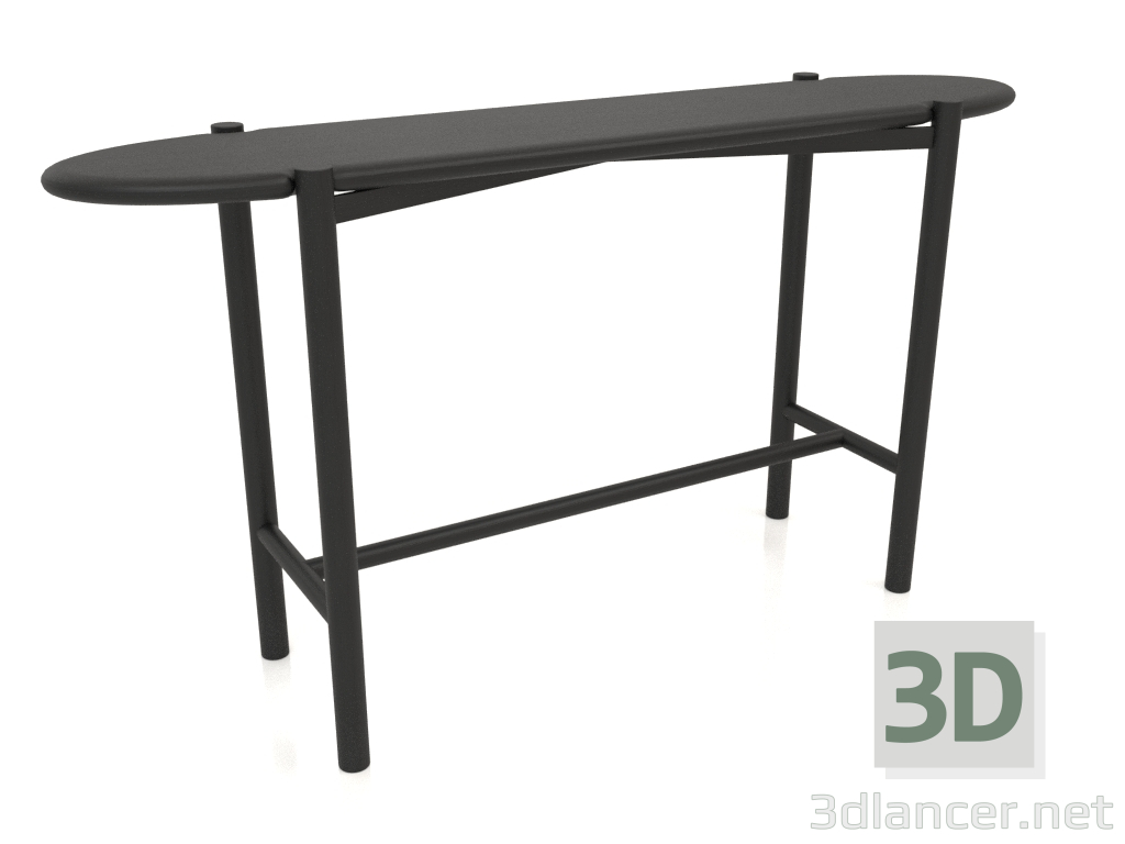 modèle 3D Table console KT 01 (1400x340x750, bois noir) - preview