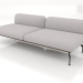 Modelo 3d Módulo de sofá 2,5 lugares (estofamento em couro na parte externa) - preview