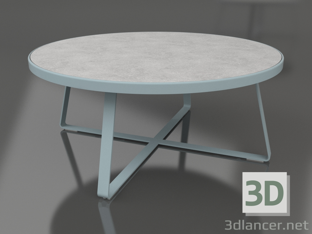 modello 3D Tavolo da pranzo rotondo Ø175 (DEKTON Kreta, Grigio blu) - anteprima