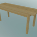 modello 3D Panchina lineare in legno (110 cm) - anteprima