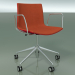 Modelo 3d Cadeira 0384 (5 rodízios, com braços, LU1, com guarnição frontal, PO00104) - preview