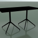 3D Modell Rechteckiger Tisch mit doppelter Basis 5702, 5719 (H 74 - 69x139 cm, Schwarz, V39) - Vorschau