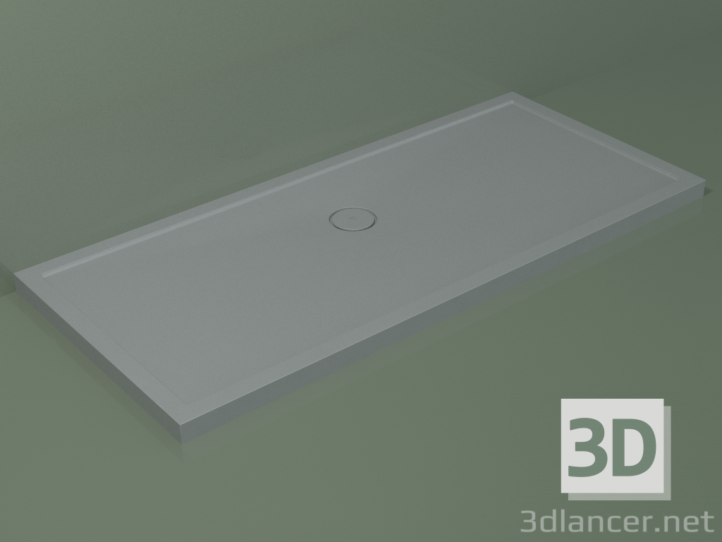 modello 3D Piatto doccia Medio (30UM0124, Silver Grey C35, 180x80 cm) - anteprima