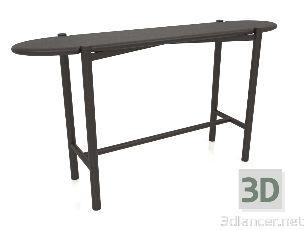 modèle 3D Table console KT 01 (1400x340x750, bois brun foncé) - preview
