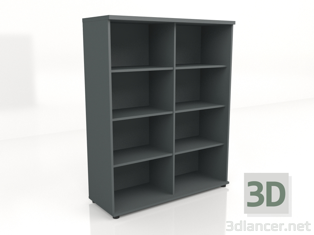modello 3D Libreria Standard A4506 (1200x432x1481) - anteprima