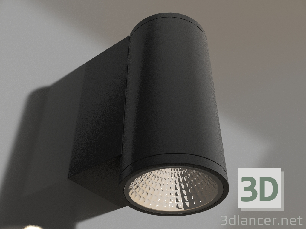 modello 3D Lampada LGD-FORMA-WALL-R90-12W Warm3000 (BK, 44 gradi, 230V) - anteprima