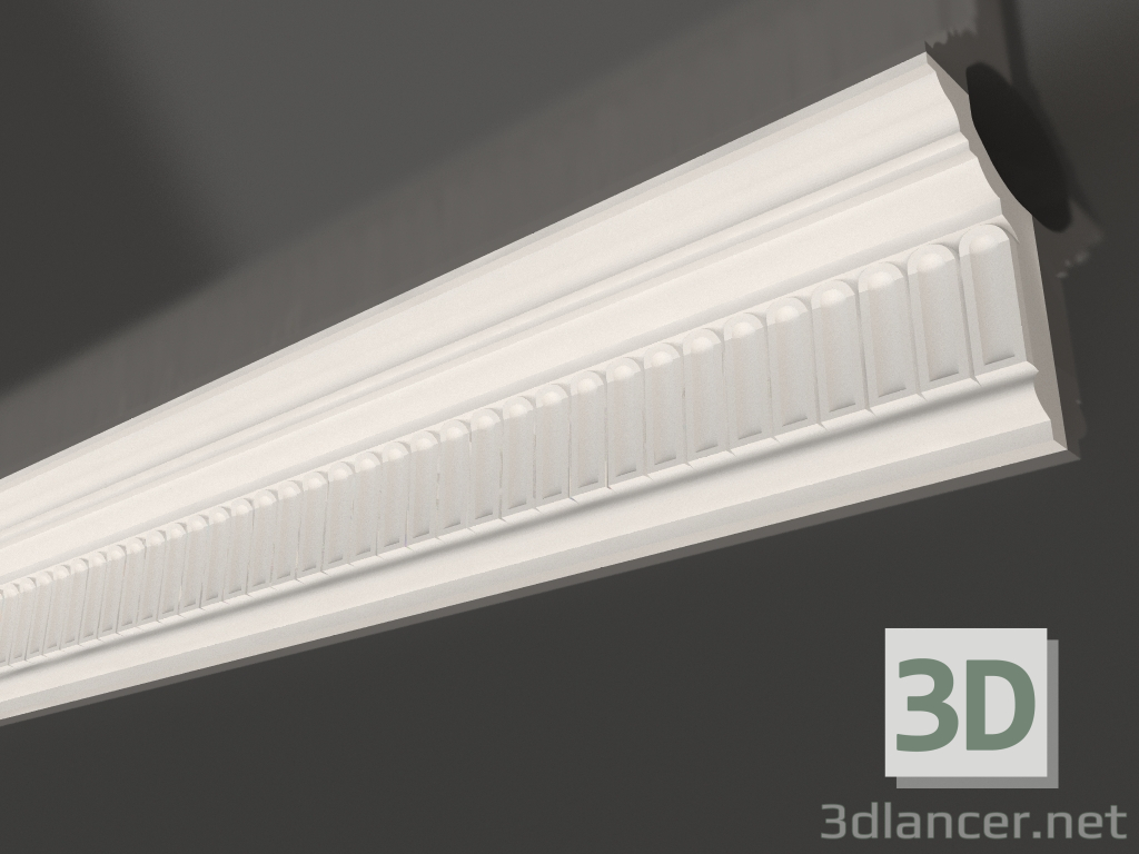 3d model Plaster ceiling cornice KL 017 (115x71x1006) - preview