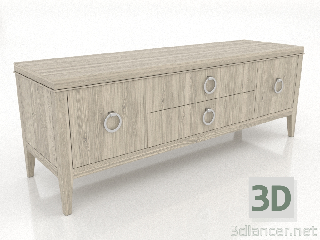 modello 3D Mobile TV 2 1500 mm (rovere schiarito) - anteprima modello 3D Mobile TV 2 1500 mm (rovere schiarito) - anteprima