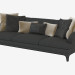 3d model Sofa modern leather Oscar (262х98х83) - preview