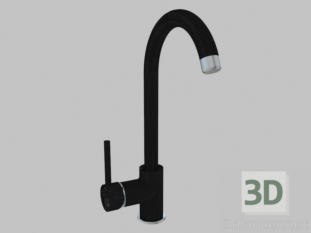 modèle 3D Mitigeur lavabo avec bec U - graphite Nemezia (BEN 262M) - preview