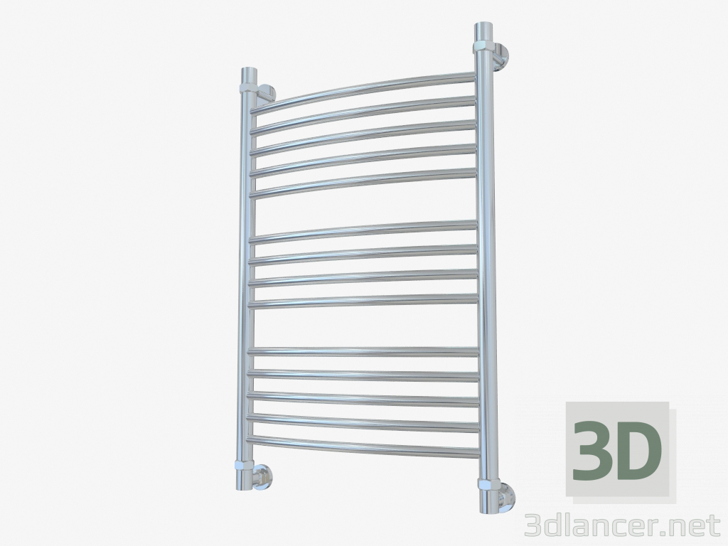 3d model Heated towel rail Bohemia curved (800x500) - preview