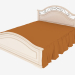 3D modeli Çift kişilik yatak (1770x1137x2097) - önizleme