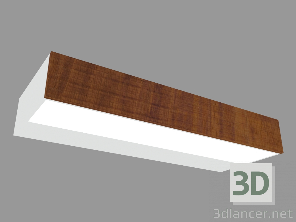 3D Modell Wandleuchte MINI-LOOK APPLIQUE WOOD DOUBLE EMISSION L 220mm (L9202W) - Vorschau