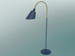 Floor lamp Bellevue (AJ7, Midnight Blue & Brass)
