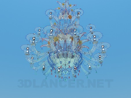 modelo 3D Lámpara de cristal multicolor - escuchar modelo 3D Lámpara de cristal multicolor - escuchar