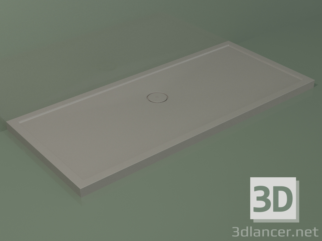 Modelo 3d Base de duche Medio (30UM0124, Clay C37, 180x80 cm) - preview