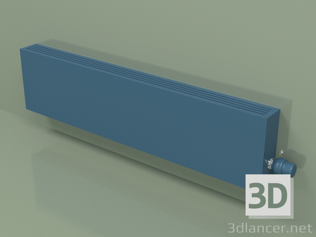 3D modeli Konvektör - Aura Slim Basic (240x1000x80, RAL 5001) - önizleme