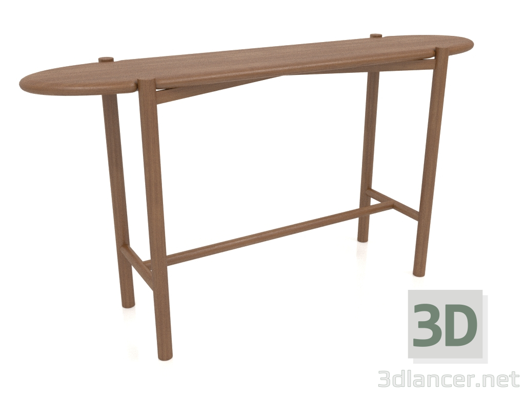 3D Modell Konsolentisch KT 01 (1400x340x750, Holz braun hell) - Vorschau