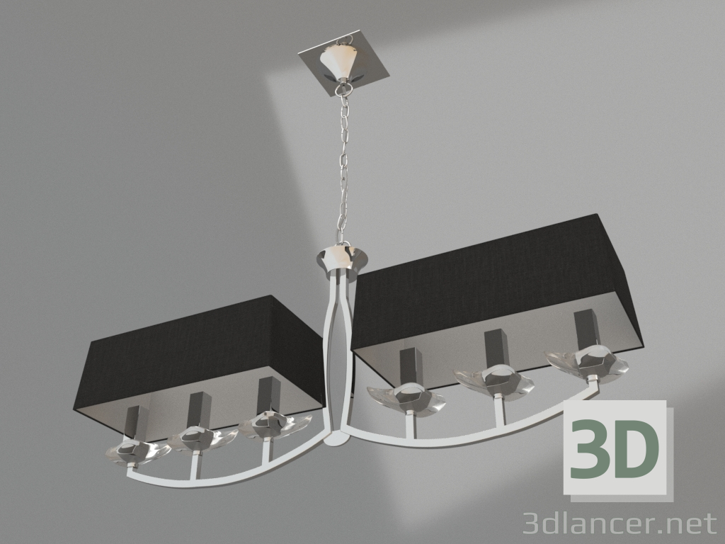 3d model Hanging chandelier (0781) - preview