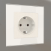 3d model Socket with earth (mother-of-pearl grooved) - preview