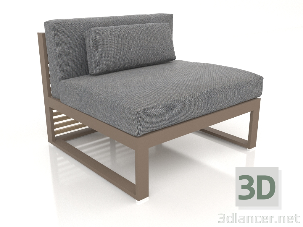 3D modeli Modüler kanepe 3. bölüm (Bronz) - önizleme