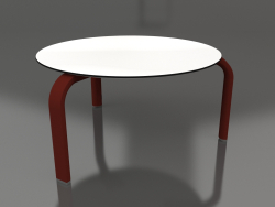 Table basse ronde Ø70 (Rouge vin)