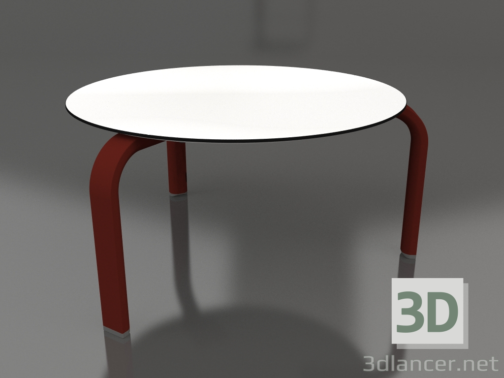 3 डी मॉडल गोल कॉफ़ी टेबल Ø70 (वाइन रेड) - पूर्वावलोकन