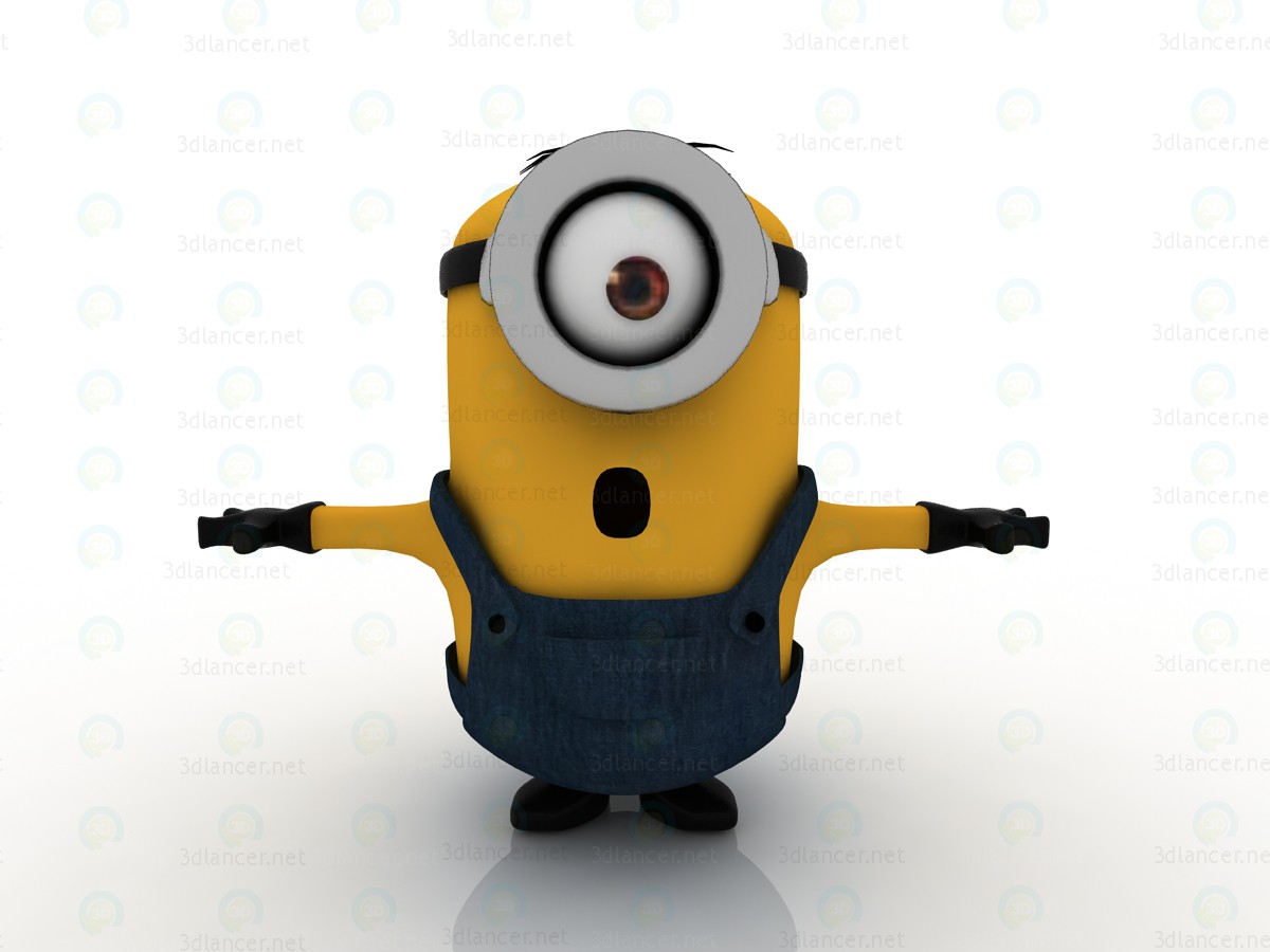 3d Фавориты-2015. Стюарт-миньон модель купить - ракурс 3d Фавориты-2015. Стюарт-миньон модель купить - ракурс