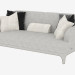 3D modeli Sofa modern çift Oscar (208х98х89) - önizleme