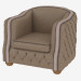 3d model Armchair leather Antares - preview