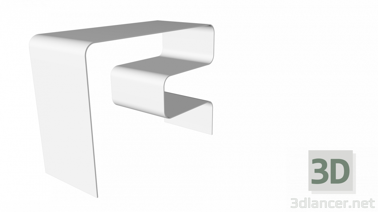 modello 3D tavolo high-tech - anteprima